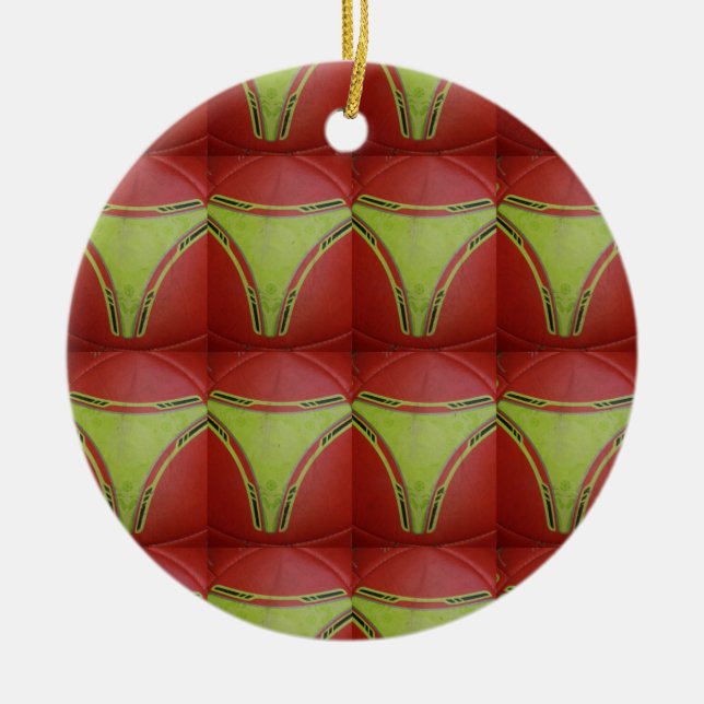 Ornamento De Cerâmica Curvas amarelas do ouro.JPG (Frente)