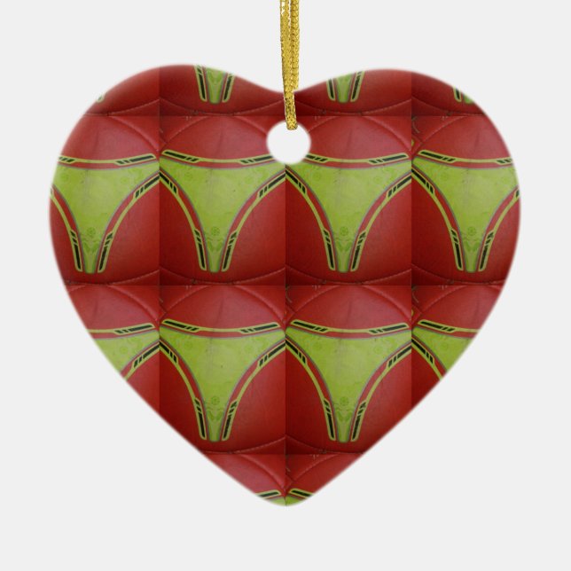 Ornamento De Cerâmica Curvas amarelas do ouro.JPG (Frente)