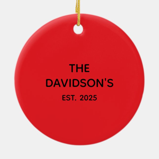 ORNAMENTO DE CERÂMICA CUSTOMISABLE ORNAMENTS (Traseira)