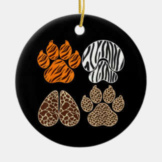 Ornamento De Cerâmica Cute Animals Animal Print Design Adorable Wildlife