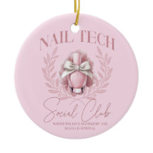 Cute Nail Tech Coquette Nail Clube Social Polonês