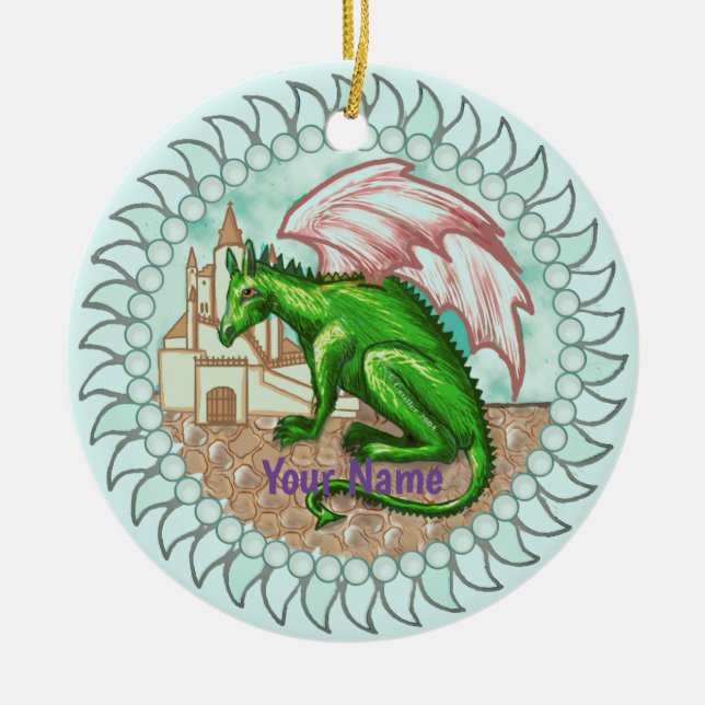 Ornamento De Cerâmica D Dragon ornament (Frente)
