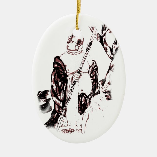 Ornamento De Cerâmica Da Mo Ornament (Frente)