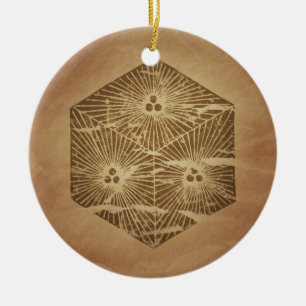 Ornamento De Cerâmica Dados de encantos mágicos japoneses da boa sorte