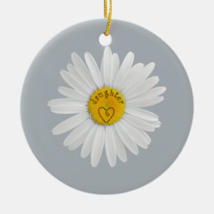 Ornamento De Cerâmica Daisy Flower Para Arte Filha Personalizar O Fundo