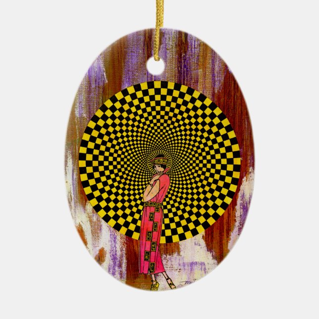 Ornamento De Cerâmica Daliance de Michael Moffa (Frente)