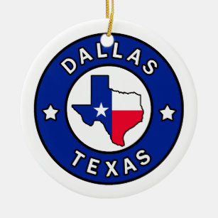 Ornamento De Cerâmica Dallas Texas