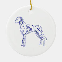 Ornamento De Cerâmica Dalmatiner