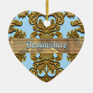 Ornamento De Cerâmica Damasco do Victorian de Bandwright Gigi