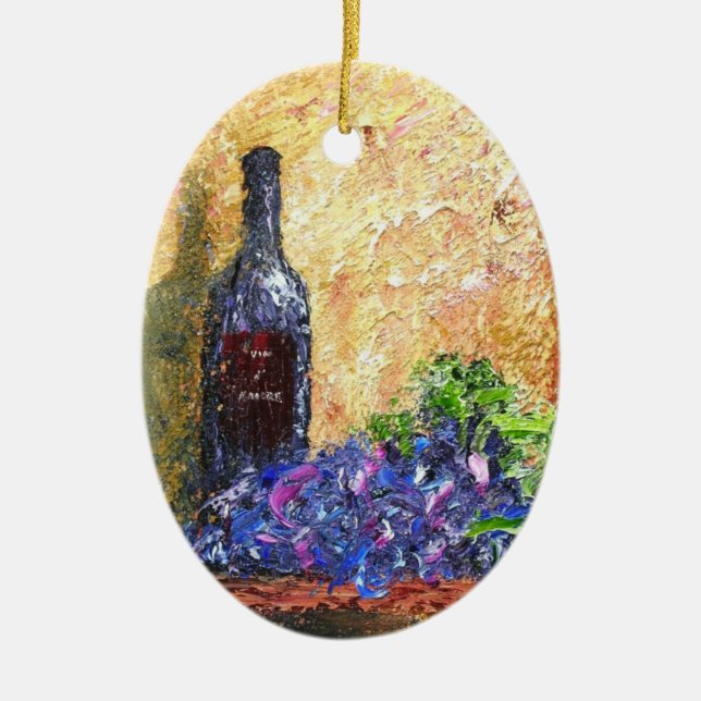 Ornamento De Cerâmica d'Amore de Vin (Frente)