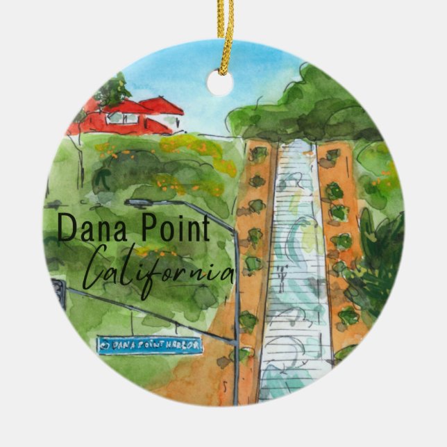 Ornamento De Cerâmica Dana Point Cerâmica Ornament (Frente)