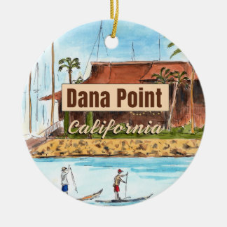 Ornamento De Cerâmica Dana Point Yacht Club Ornament