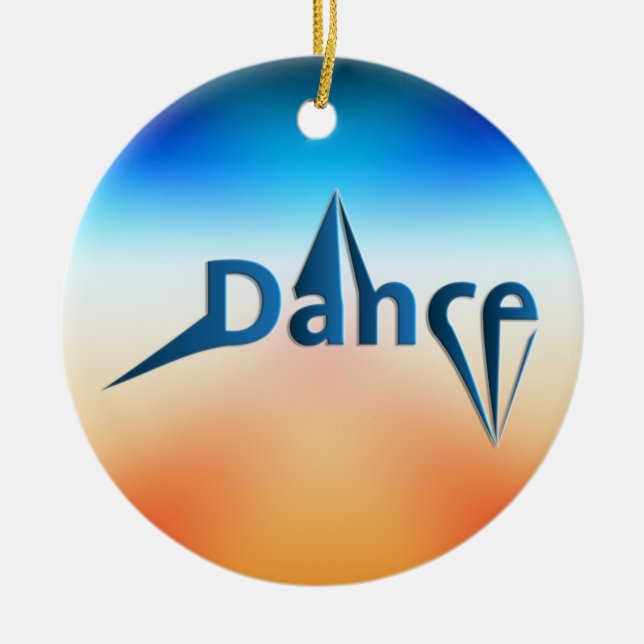 Ornamento De Cerâmica Dança (Frente)