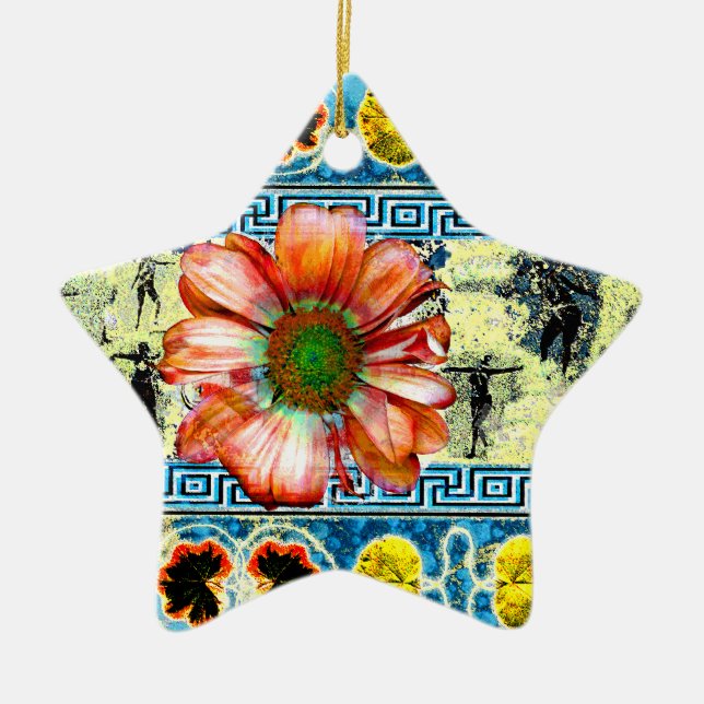 Ornamento De Cerâmica Dança Antiga (Frente)