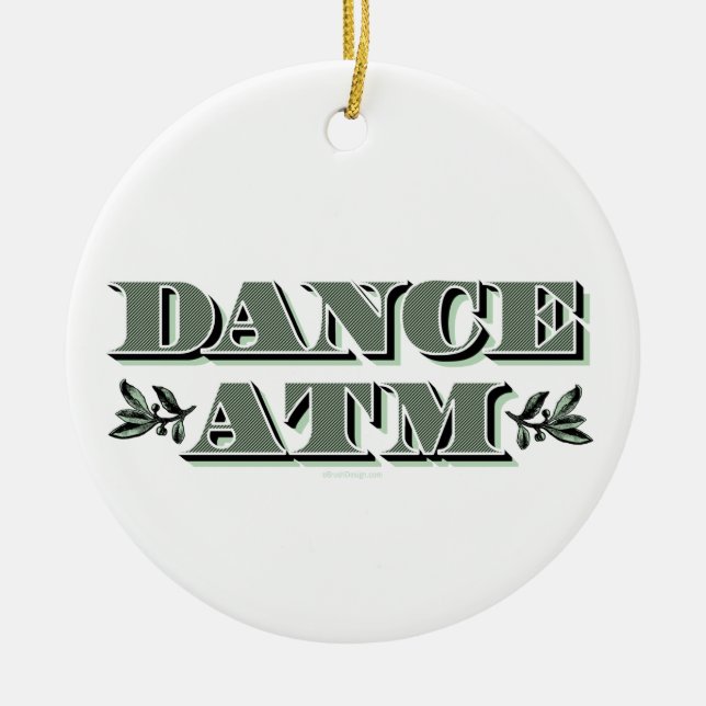Ornamento De Cerâmica Dança ATM (Frente)
