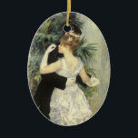 Ornamento De Cerâmica Dança da cidade por Pierre Renoir, Vintage Fine Ar<br><div class="desc">City Dance (1883) de Pierre Renoir é uma pintura de arte e de retrato românico vintage impressionismo. As recém-casadas ricos estão vestidas com um smoking e um vestido elegante. A noiva e o noivo estão dançando de salão para sua primeira dança romântica no dia do seu casamento. Sobre o artista:...</div>