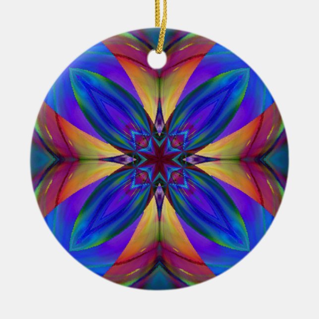 Ornamento De Cerâmica Dança do Firefly (Frente)