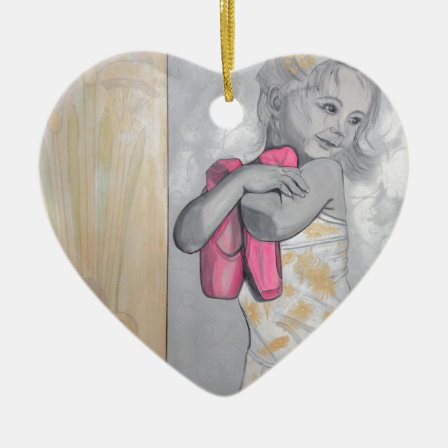 Ornamento De Cerâmica Dançarino minúsculo (Frente)