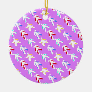 Ornamento De Cerâmica Dançarinos