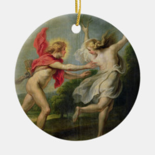 Ornamento De Cerâmica Daphne e Apollo (óleo)
