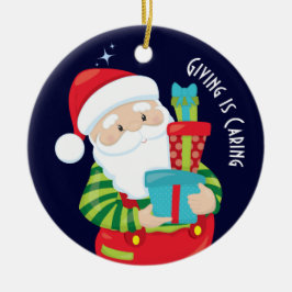 Ornamento De Cerâmica Dar é cuidar