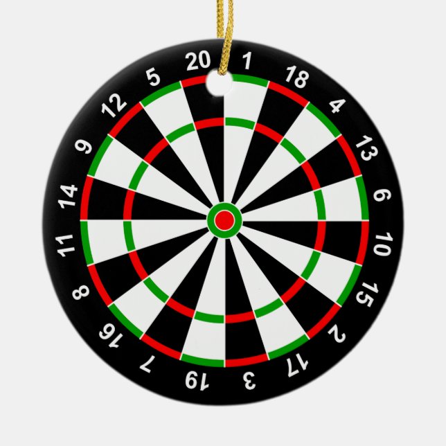 Ornamento De Cerâmica Dartboard (Frente)
