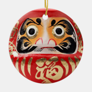 Ornamento De Cerâmica Daruma Doll