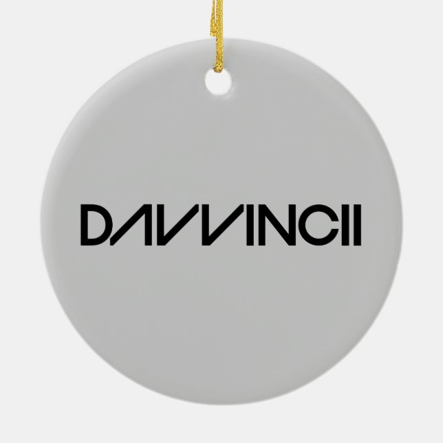 Ornamento De Cerâmica Davvincii (Traseira)