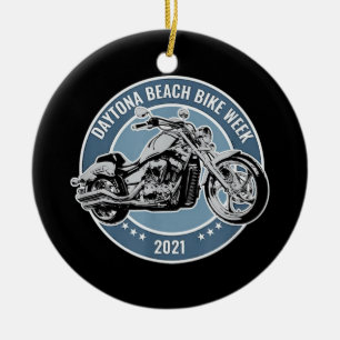 Ornamento De Cerâmica Daytona Beach Bike Week 2021
