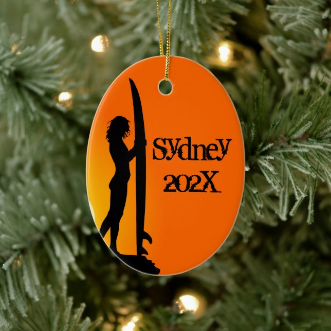 Ornamento de Cerâmica de Fotografias Personalizada (Árvore)