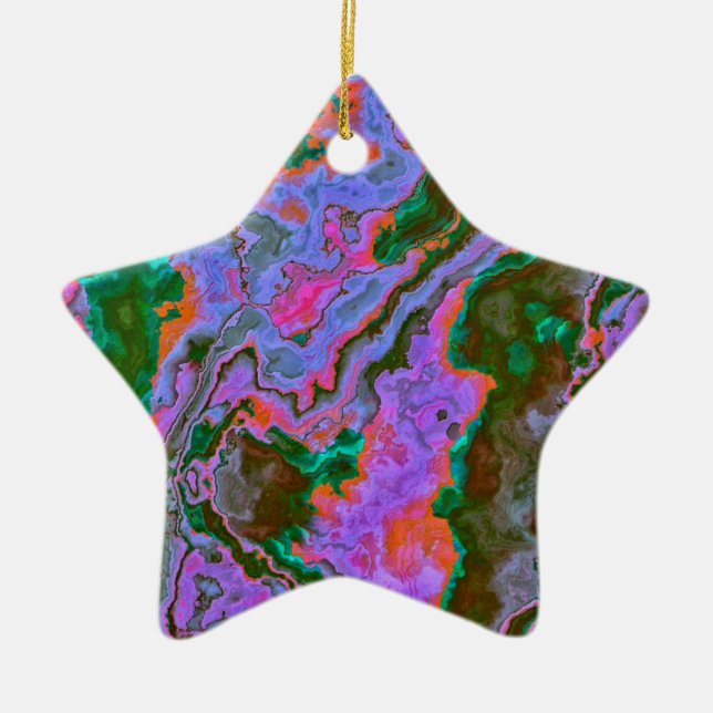 Ornamento de Cerâmica de Sour Marble (Frente)