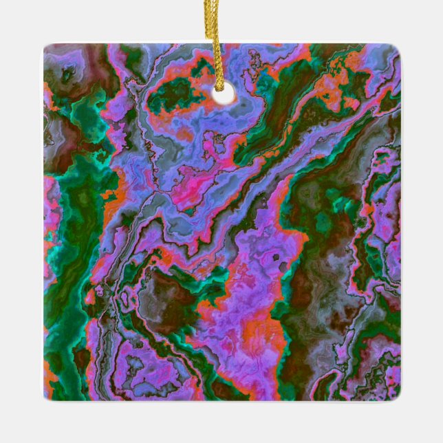 Ornamento de Cerâmica de Sour Marble (Frente)