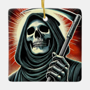 Ornamento De Cerâmica death character illustration