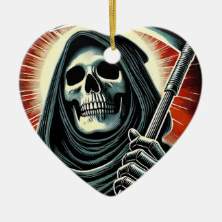 Ornamento De Cerâmica death character illustration