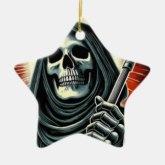 Ornamento De Cerâmica death character illustration