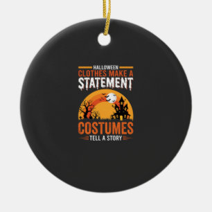 Ornamento De Cerâmica Declaração de Fantasias de Halloween Projeto Casa