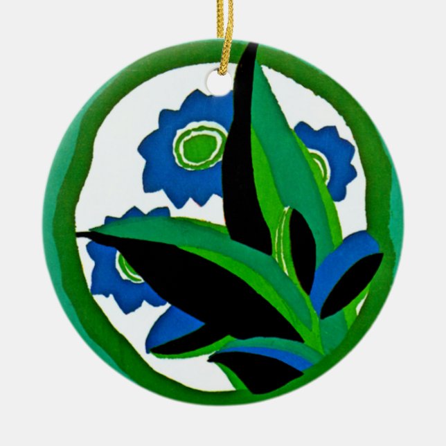 Ornamento De Cerâmica Deco de Arte de Seguy #11 em Emporio Moffa (Frente)