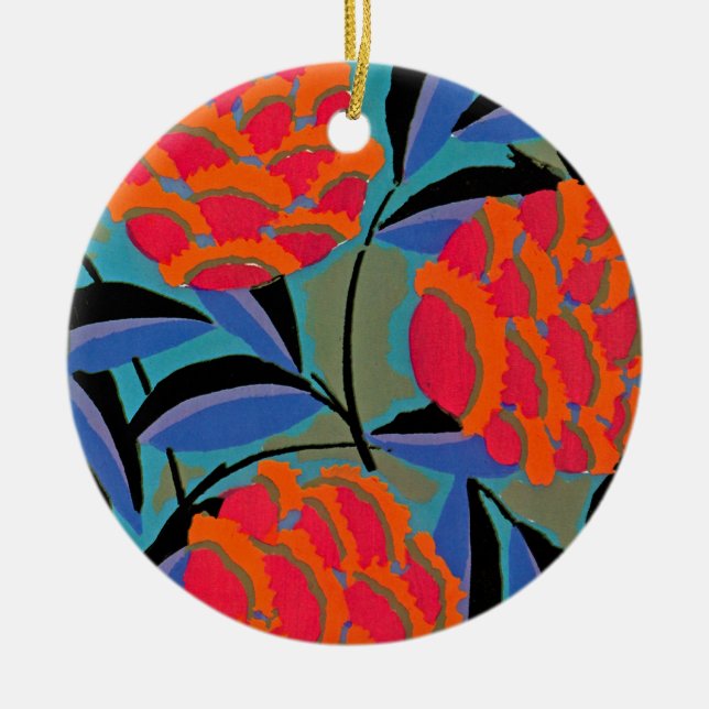 Ornamento De Cerâmica Deco de Arte de Seguy #2 em Emporio Moffa (Frente)