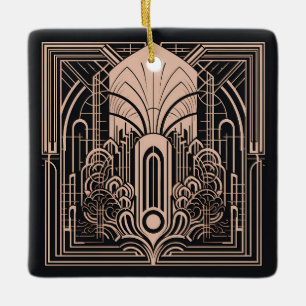 Ornamento De Cerâmica Deco de Arte de Texto Personalizado