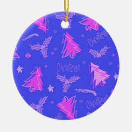 Ornamento De Cerâmica Decoração da Dopamina Natal