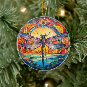 Ornamento De Cerâmica Decoração de Árvores Cerâmicas de Vidro Estreitado