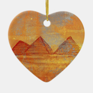 Ornamento De Cerâmica Decoração de Giza das pirâmides