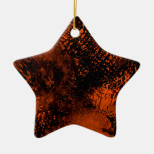Ornamento De Cerâmica Decoração de Laranja e Cerâmica Negra