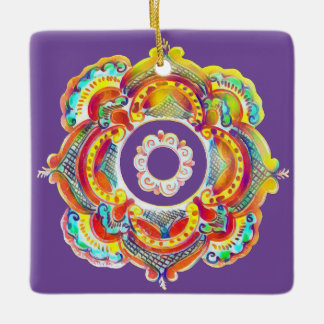 Ornamento De Cerâmica Decoração folclórica tradicional ucrânia