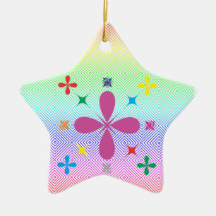 Ornamento De Cerâmica Decoração gráfica de Natal, Felizes Festas!