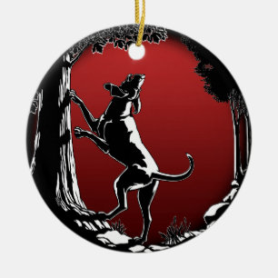 Ornamento De Cerâmica Decoração Personalizada De Cão De Caça Para Or