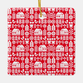 Ornamento De Cerâmica Decorações Nórdicas de Natal Escandinavo