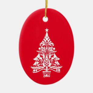 Ornamento De Cerâmica Decorações Tradicionais de Natal Escandinavas