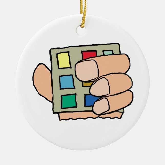 Ornamento De Cerâmica Dedo do gordo (Frente)