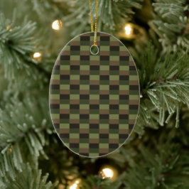 Ornamento De Cerâmica Deep Forest Color Combination